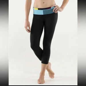 Lululemon Reversible Wunder Under Crop Leggings Black